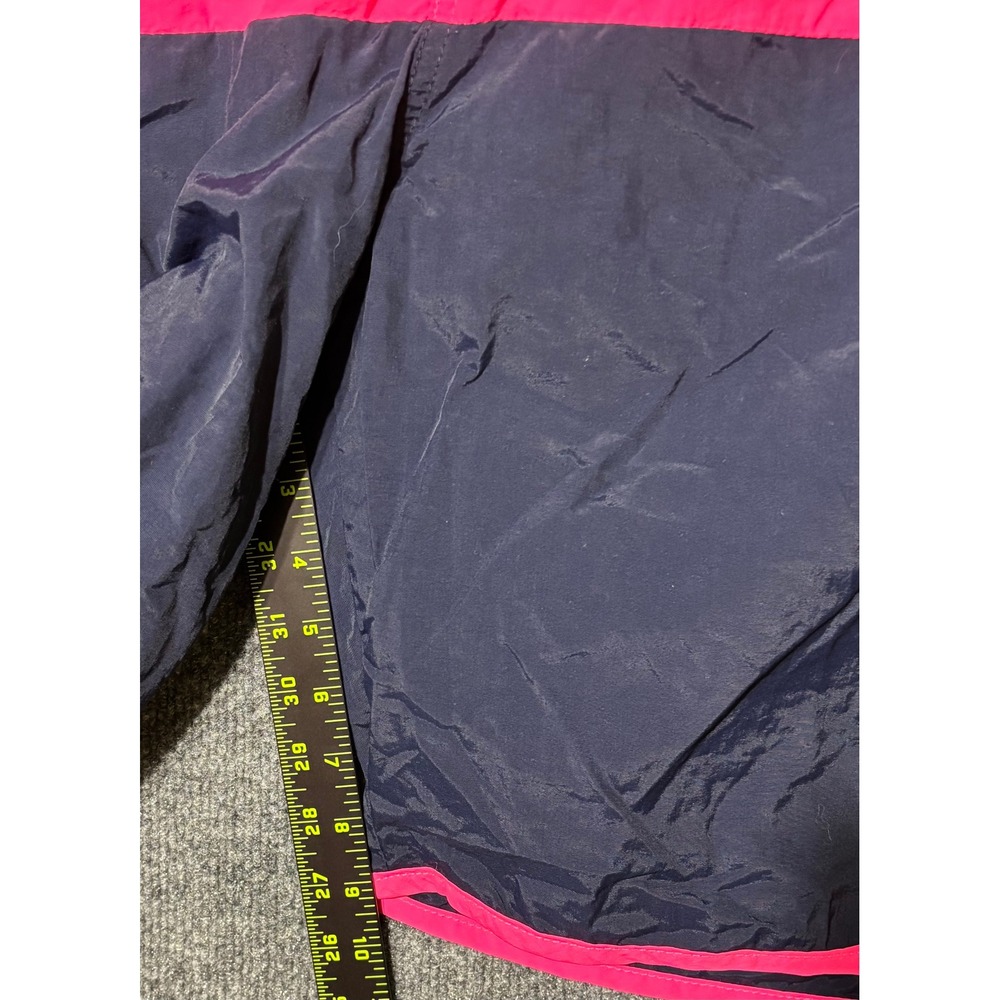 Body Glove Mens XL/36 Lined Swim Trunks Pink Navy Colorblock Lace Up Pocket - Picture 5 of 7